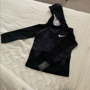NWT Boys Nike Dri-fit Black hoodie sweatshirt